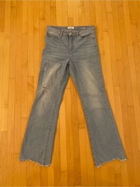 Light Blue Women's Distressed Bootcut Jeans